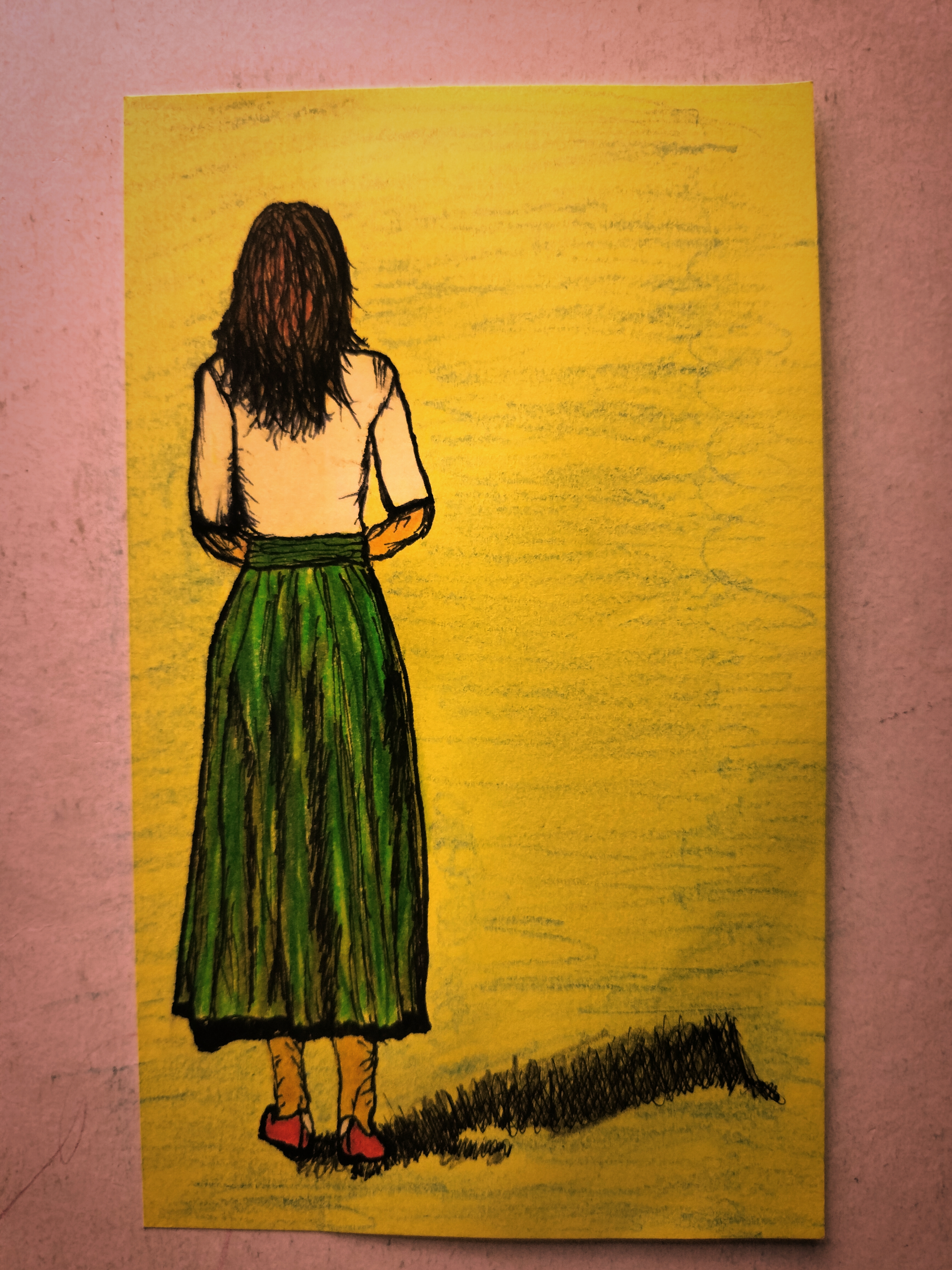 Green Skirt Girl
