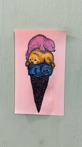 Melting Ice Cream Cone