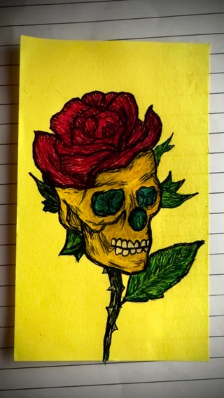A Skull Rose Fusion